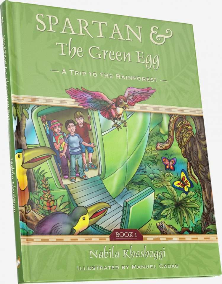 Spartan and the Green Egg: Book 1 A Trip to the Rainforest, book cover