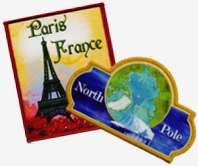 Paris, France and North Pole Patches
