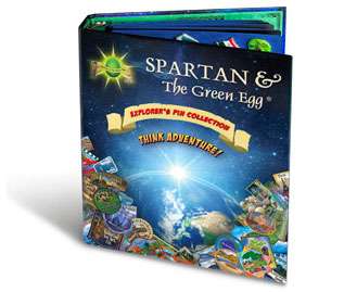Spartan and the Green Egg Explorer Pin Collection Binder
